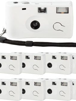 8 Pack of Disposable Cameras for Wedding Bulk Single Use Flash 35mm 17 Film 200 ISO Film Camera for Birthday Concert Travel Anniversary Party Supplies